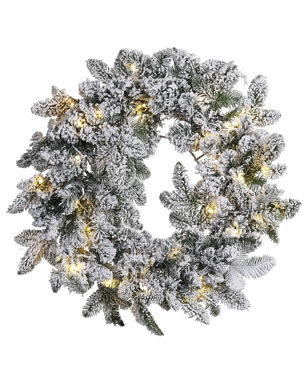 Joulukranssi luminen LED-valo SUNDO 70 cm Valkoinen