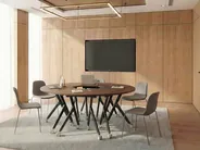 Kulmatyöpöytä taitettava BENDI 90 cm 64 cm Tummanruskea_1030828