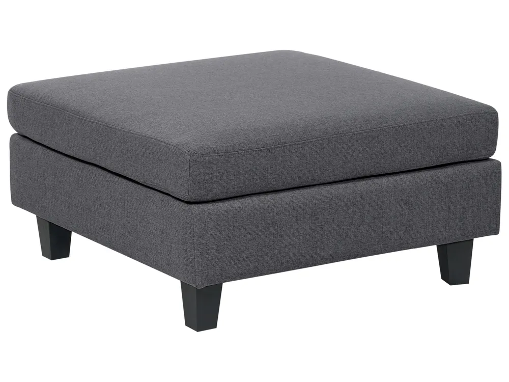 Ottoman UNSTAD Fabric Dark Grey