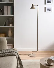 Floor Lamp RIMAVA Metal Beige_1067544