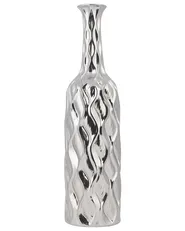 Dekorationsvas BASSANIA 45 cm Stengods Silver_733737