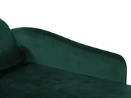 Left-Hand Chaise Longue LUIRO with Storage Velvet Emerald Green_768755
