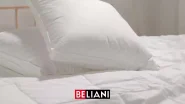 Set of 2 Bed Pillows PELISTER Low 50 x 60 cm Microfibre White_911967