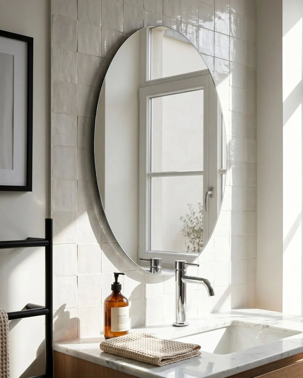 LED Bathroom Mirror MAZILLE 60 cm 80 cm Silver_780772