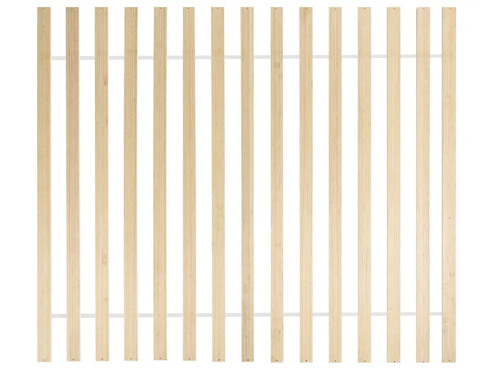 Bed Pine Wood BRUNEMONT 160 x 200 cm (EU King Size) Light Brown_1020232