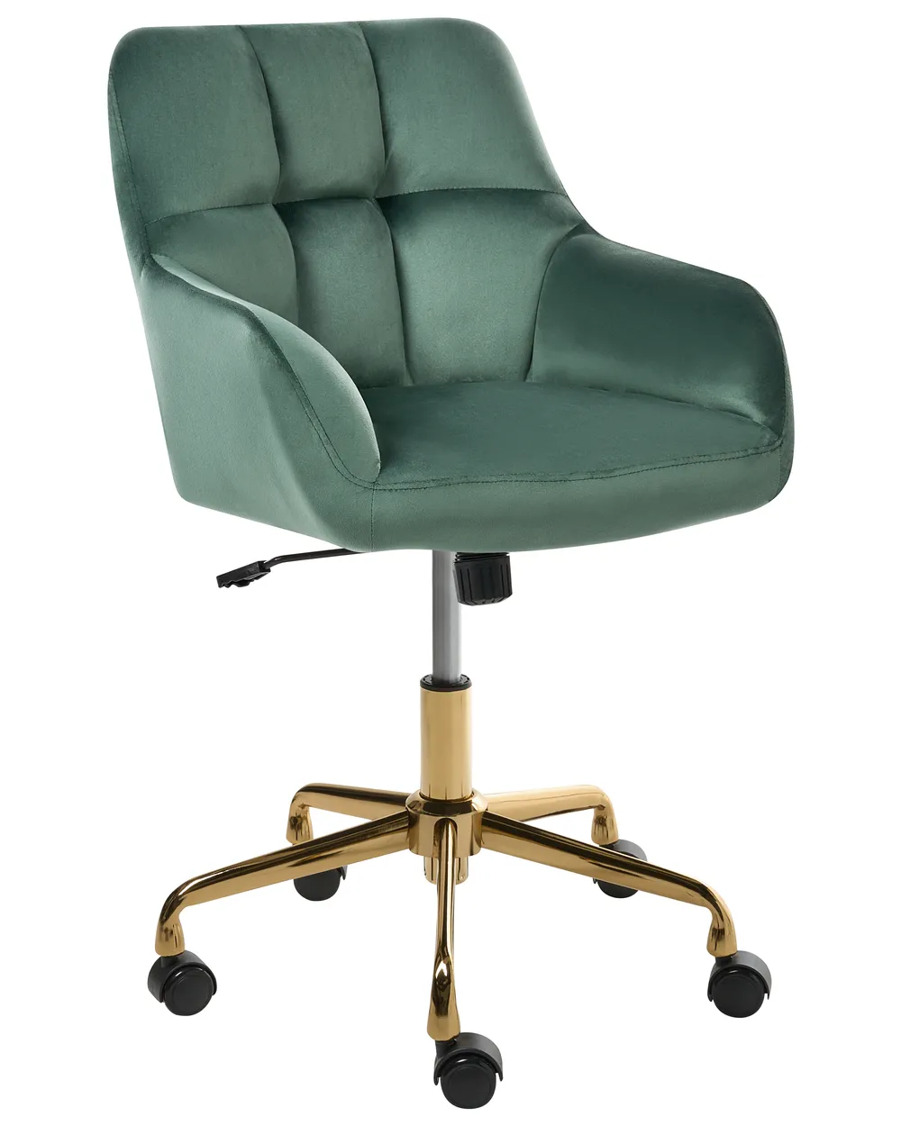 Desk Chair PALMDALE Velvet Dark Green