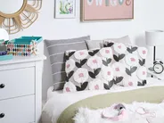 Set of 2 Decorative Cushions KUNRI 45 x 45 cm Cotton Multicolour Floral Pattern_910467