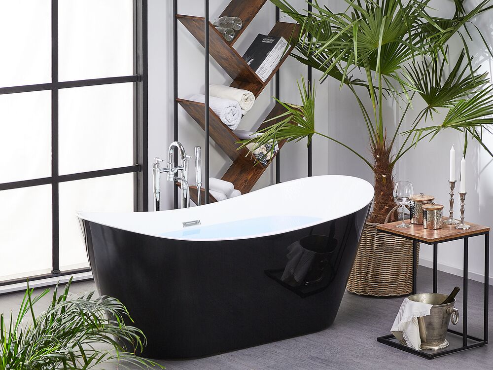 Freestanding Bathtub ANTIGUA 1500 x 750 mm Black