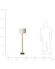 Lattiavalaisin BELESSA pellava Vaaleanbeige_1016993