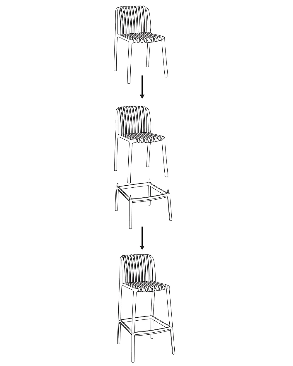 Set of 2 Bar Chairs ARICCIA Synthetic Material Green_1149272