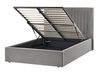 Ottoman Bed VION Velvet Grey 120 x 200 cm (EU Small Double)