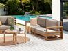 Garden Sofa 2 Seater TIMOR Modular Certified Acacia Wood Light Brown