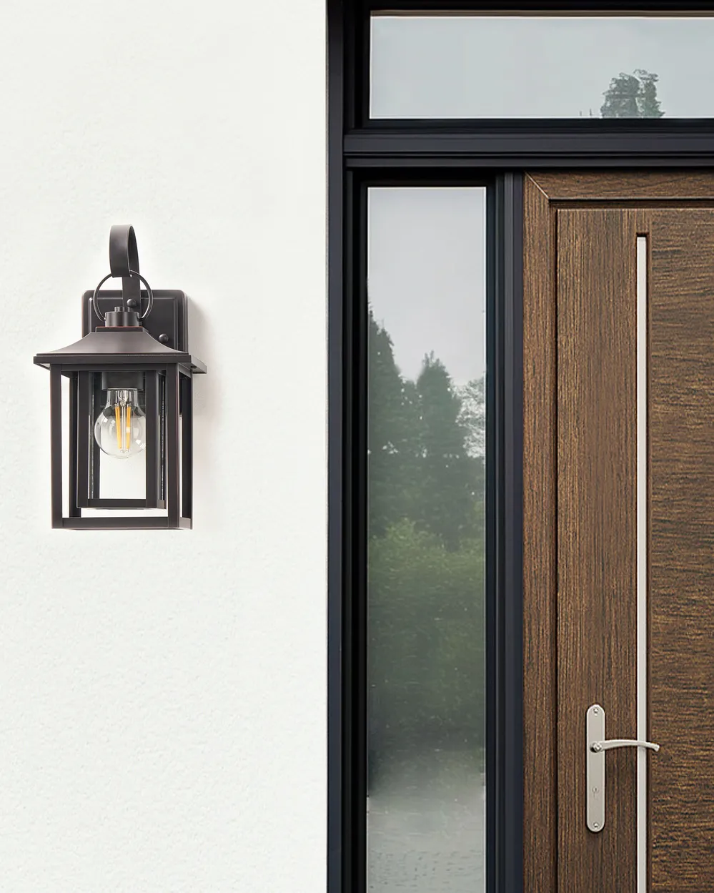Outdoor Wall Light ALMOND Black_870447