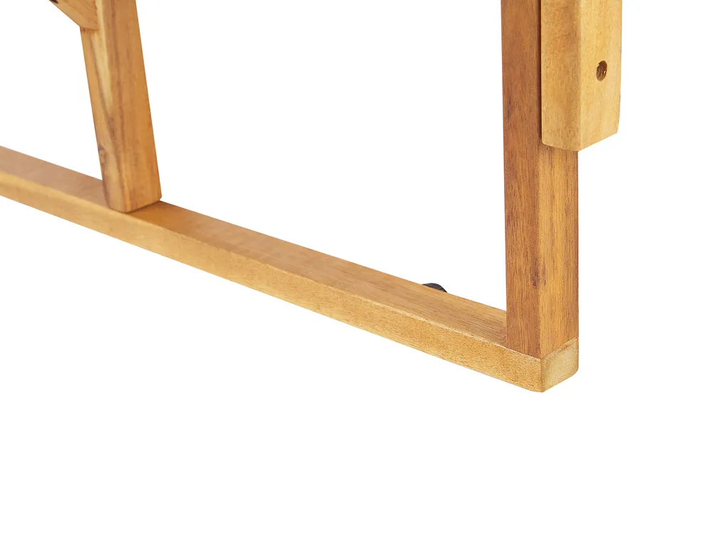 Balcony Table UDINE 70 cm 69 cm Acacia Wood Brown_810153