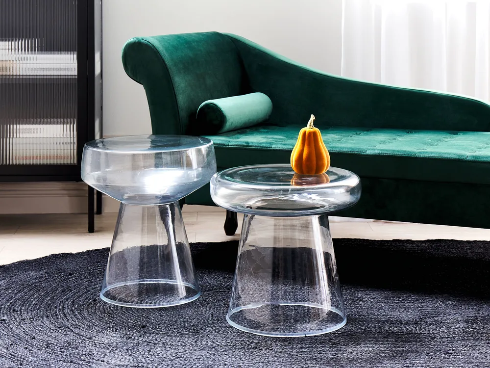 Side Table CALDERA Glass Transparent_883026
