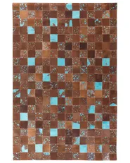 Rug ALIAGA Brown 140 x 200 cm Leather_641411