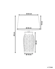 Table Lamp KHOPER Ceramic Grey_822900