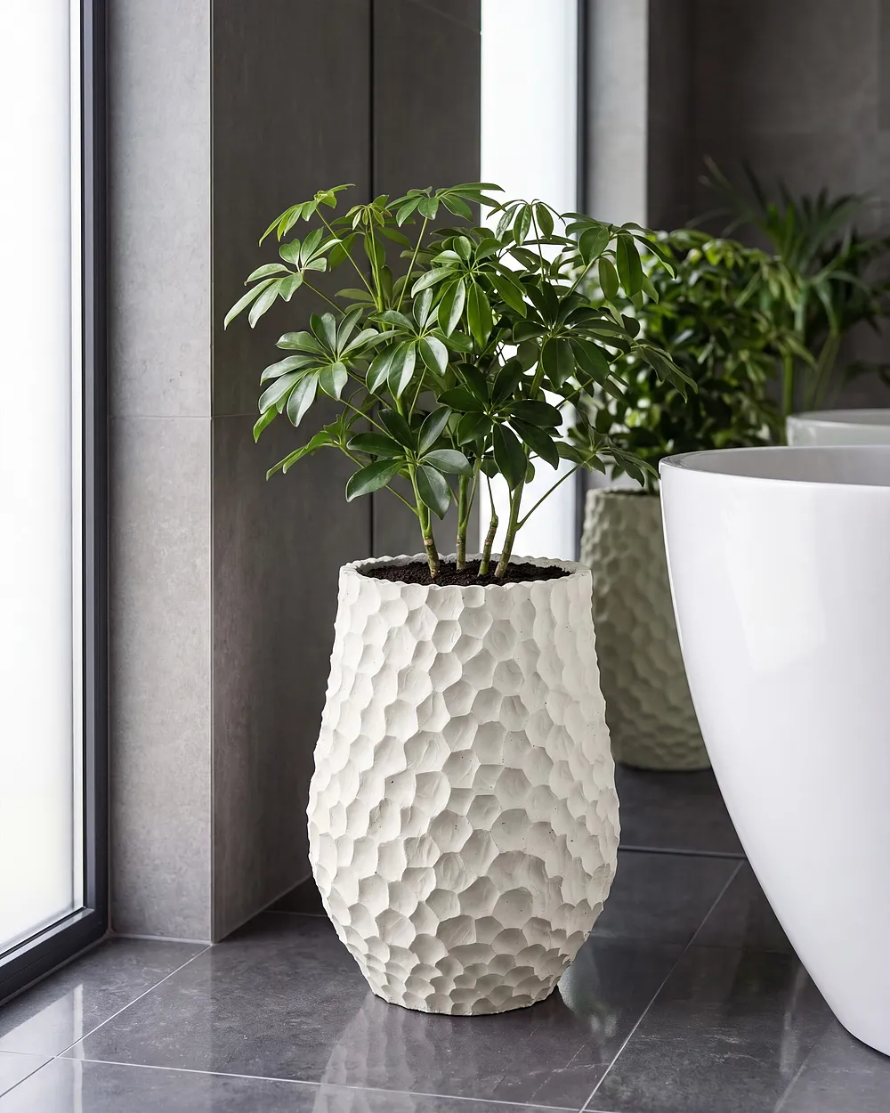 Kukkaruukku PILLERSEE 34 cm Valkoinen_1161894