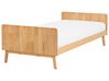 Bed Pine Wood BONNAC 90 x 200 cm (EU Single) Light Brown