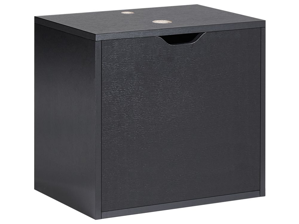 Wall Mounted Vanity Unit SUZANO 45 cm Black