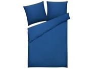 Duvet Cover Set HARMONRIDGE 155 x 220 cm Sateen Cotton Dark Blue_815020