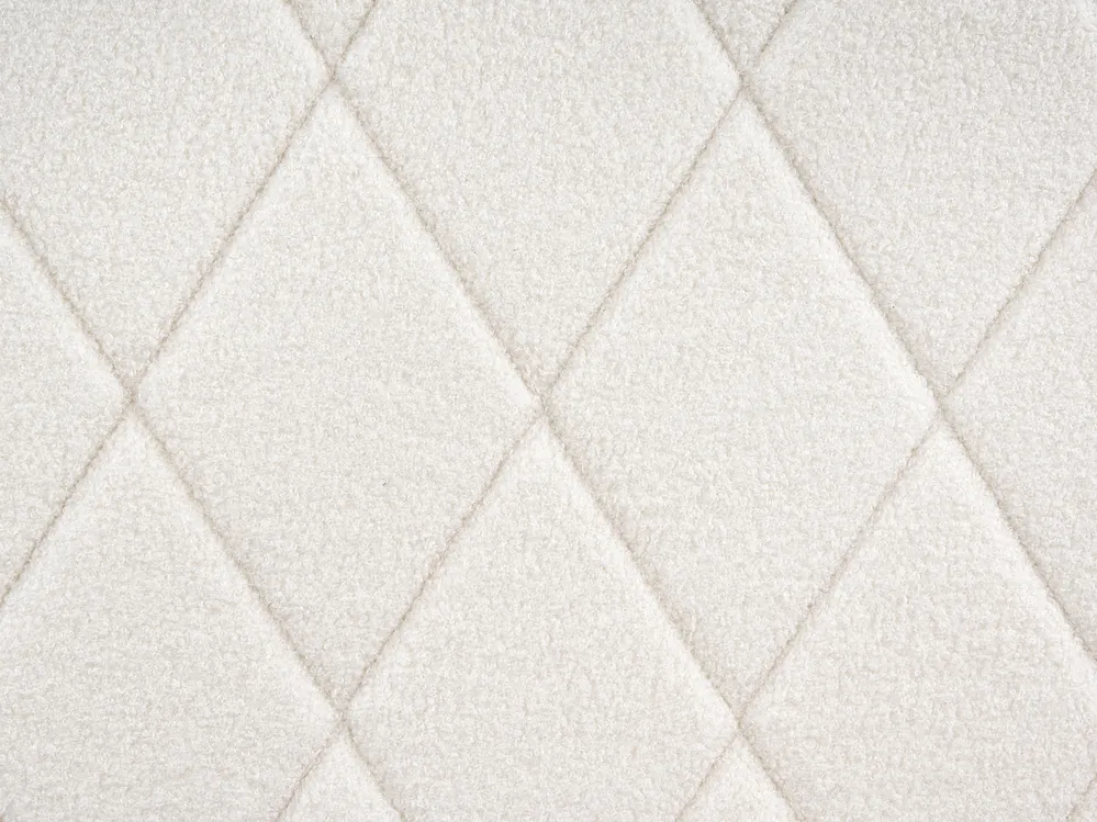 Ottoman Bed ROCHEFORT Boucle Off-White 180 x 200 cm (EU Super King)_993782