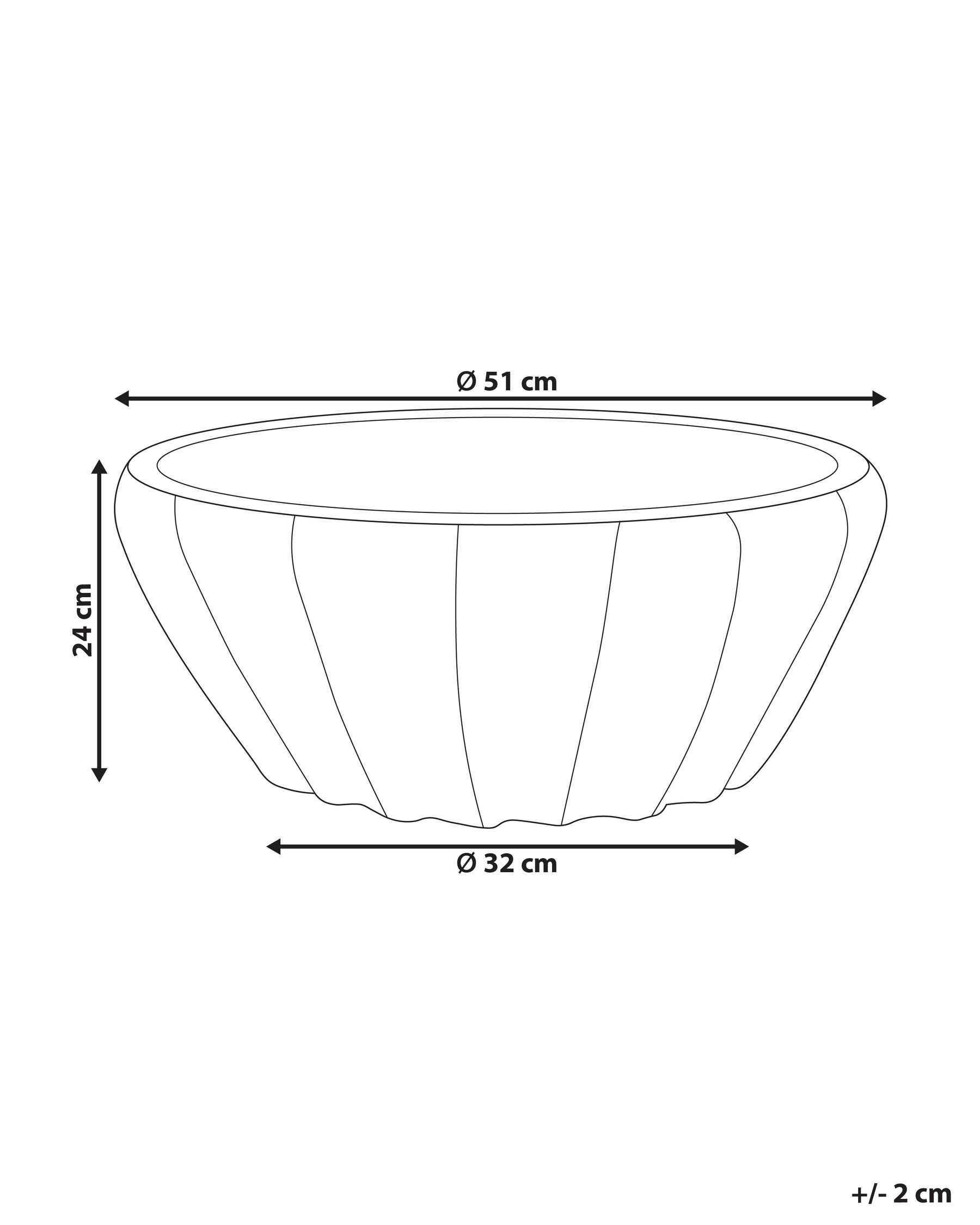 Plant Pot OSTRYA 51 cm Blue_930857