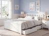 Bed with 2 Drawers OLENDON Pine Wood White 120 x 200 cm (EU Small Double)
