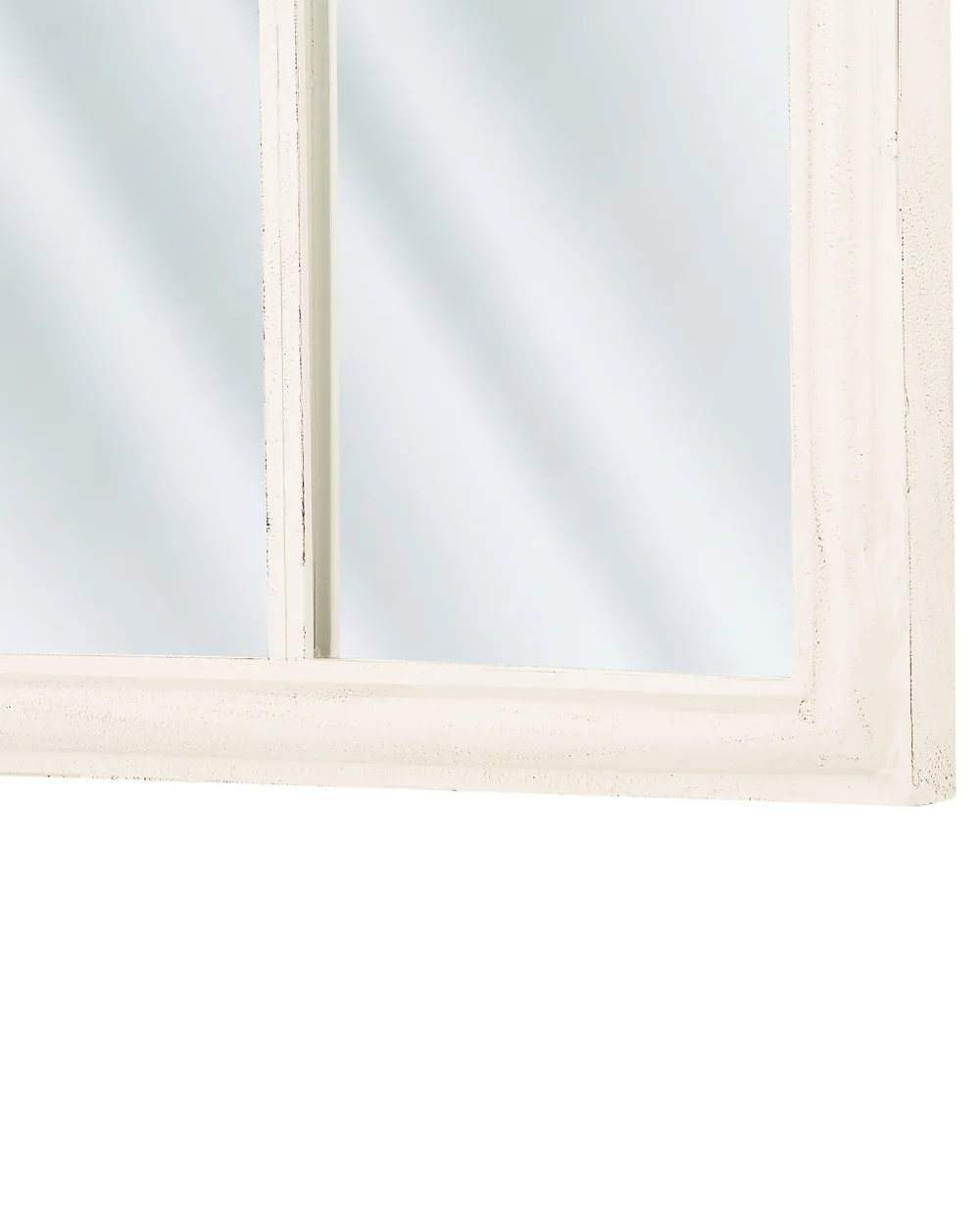 Väggspegel TRELLY 62 cm 113 cm Metall Vit_748066