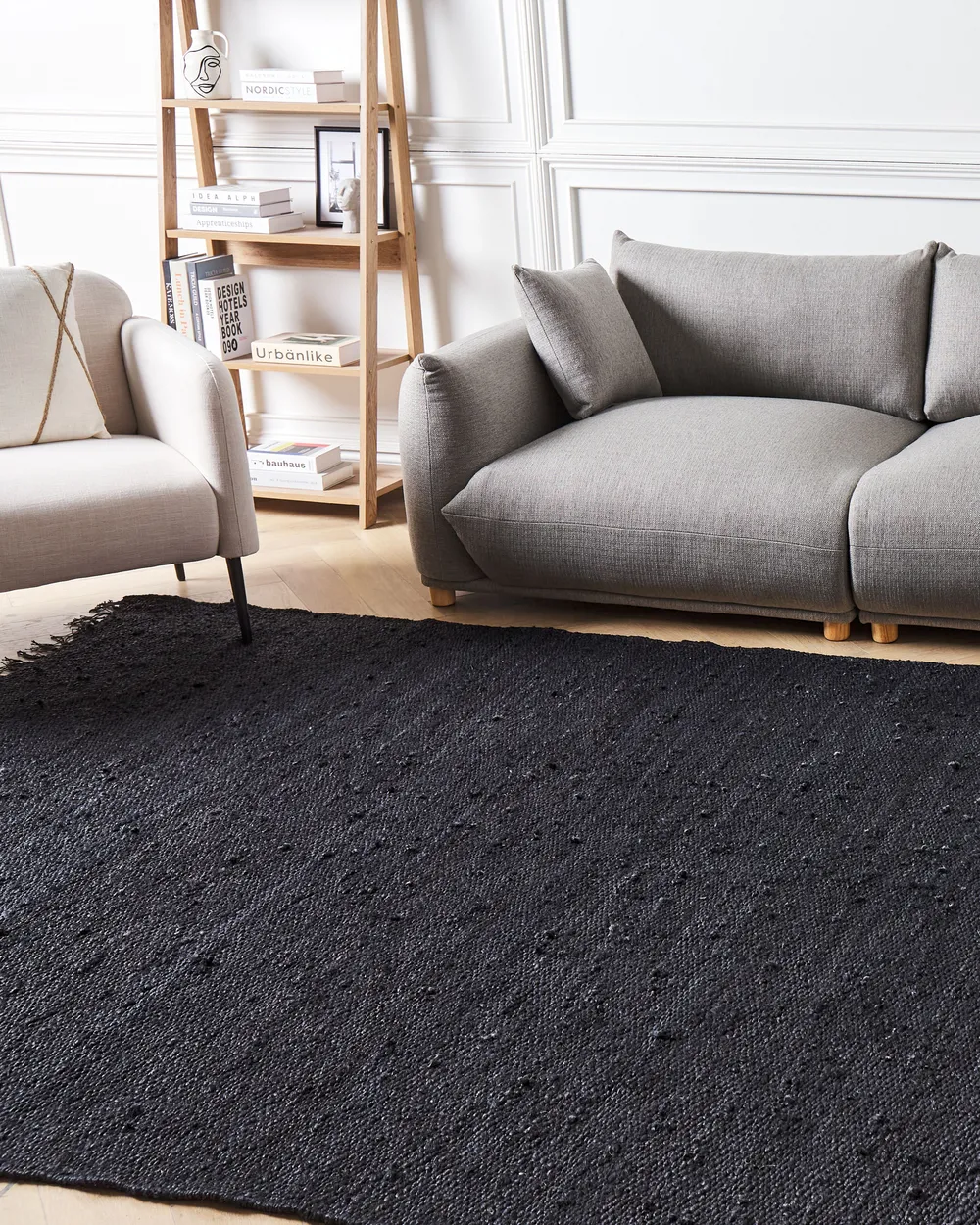 Teppe SINANKOY Svart 200 x 300 cm Jute_903997
