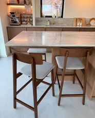 Baarituolisetti 2 kpl ISANTI Puu Tummanruskea/ruskeanharmaa_1051280