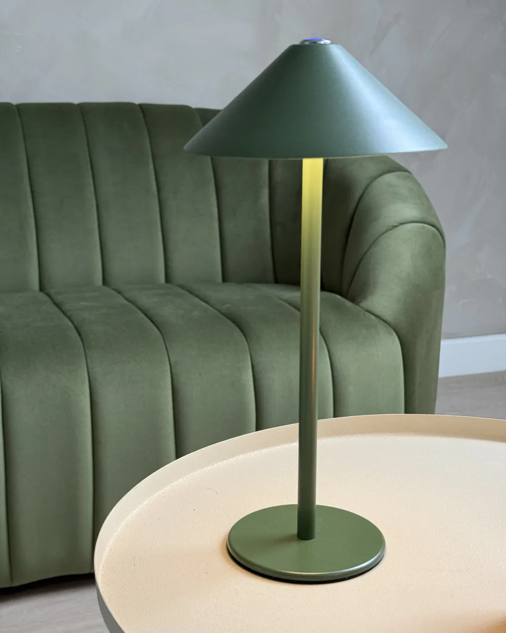 Wireless LED Table Lamp MODJO with Dimmer Metal Green_1063579