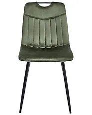 Set med 4 matstolar ARGYLE Sammet Mörkgrön_1174273