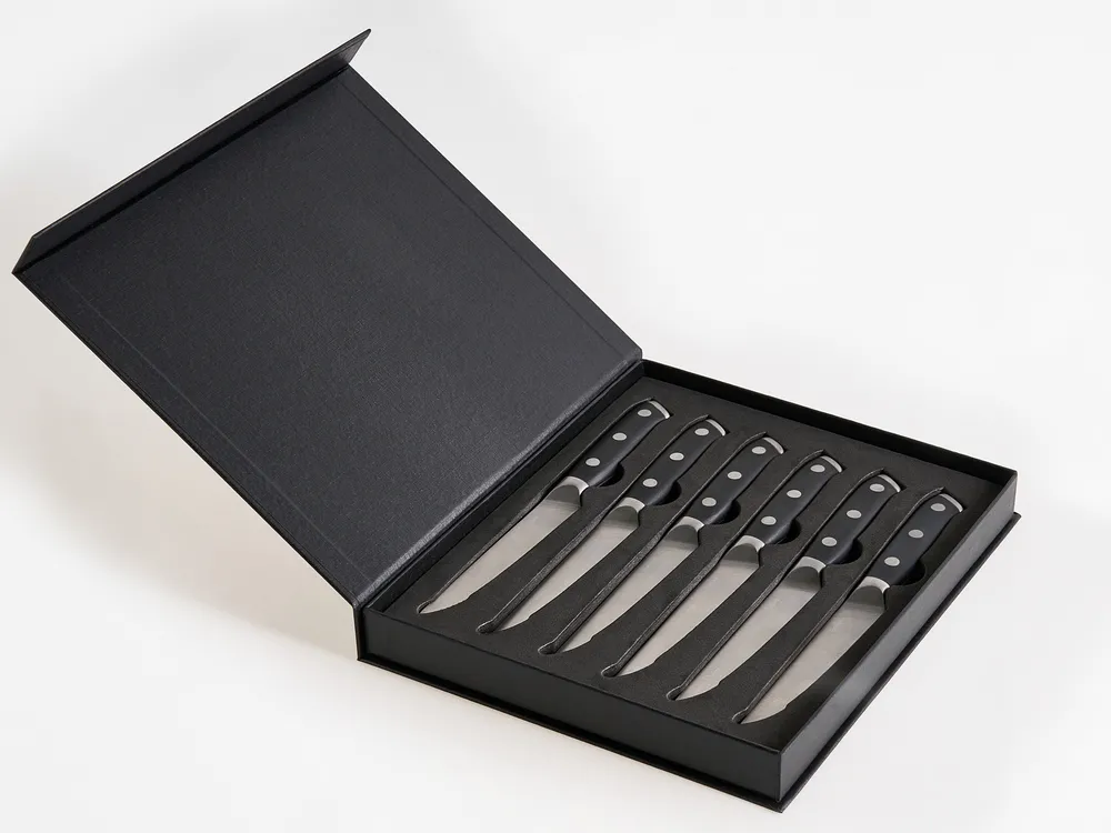 Set of 6 Steak Knives TOYAMA Black