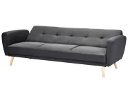 Bäddsoffa 3-sits FLORLI Svart_954365