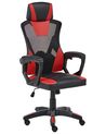 Office Chair IGNIS Faux Leather Red
