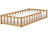 Kids Bed Pine Wood MEYMAC 90 x 200 cm (EU Single) Brown