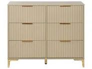 Byrå med 6 lådor WALCOTT Beige_941728