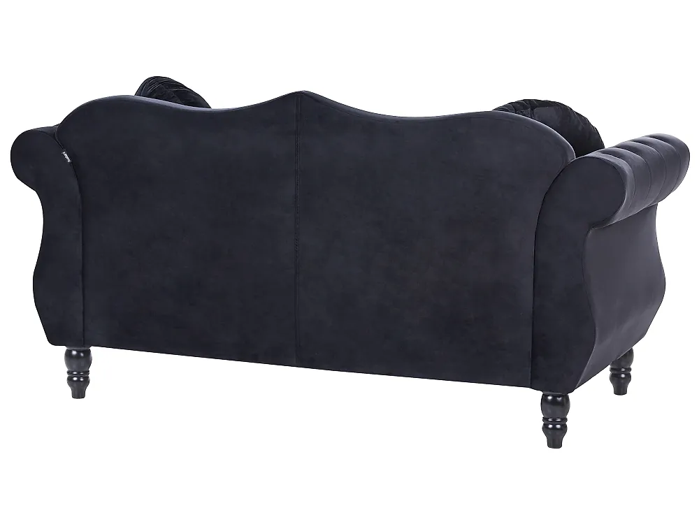 Sofa 2 Seater SKIEN Velvet Black_1171189