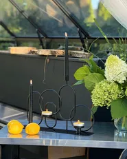 Candle Holder COBH 30 cm Metal Black_1129765