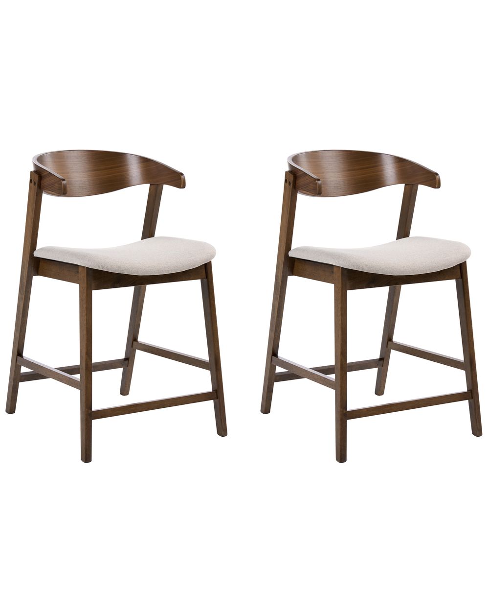 Baarituolisetti 2 kpl LILLY Ruskea/beige