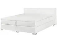 Divan Bed Faux Leather PRESIDENT 180 x 200 cm (EU Super King) White_707918