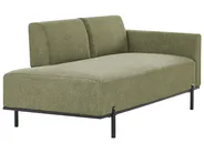 Chaise Longue SAVASSE Faux Linen Green_1004628