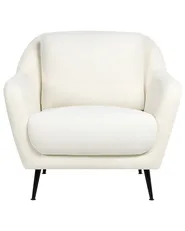 Fåtölj EIBY Chenille Vit_1004304