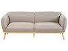 Sofa 3 Seater LJUNG Fabric Light Brown