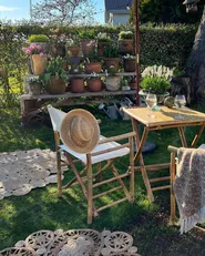 Set of 2 Garden Chairs MOLISE Bamboo Brown_900700