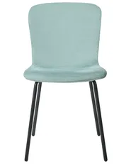 Set of 4 Dining Chairs CALDWELL Fabric Mint Green_1020815
