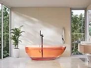 Freestanding Bathtub BLANCARENA 1700 x 780 mm Light Red_1149629