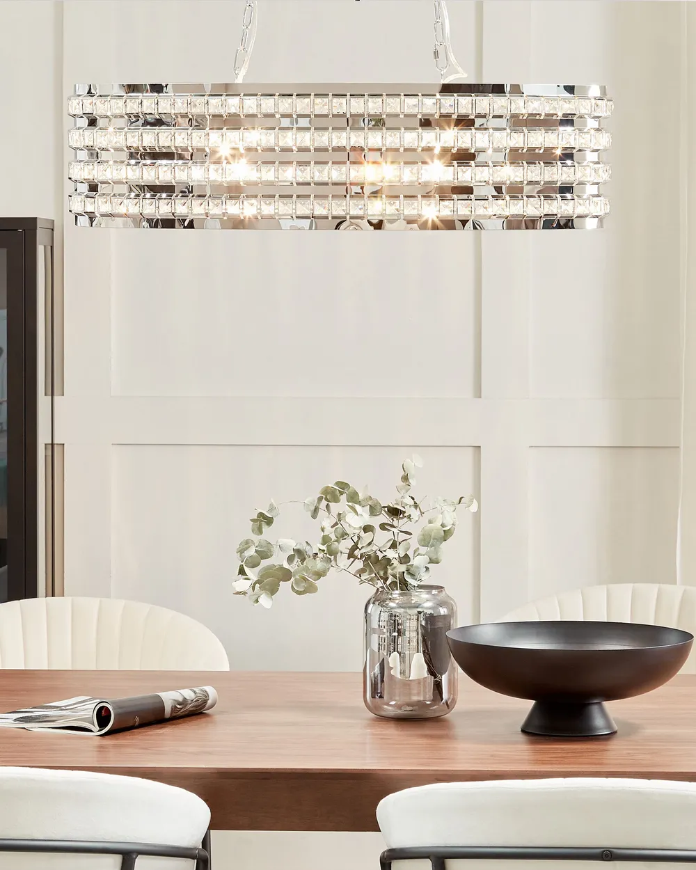 Pendant Lamp CAVONE Crystal Silver
