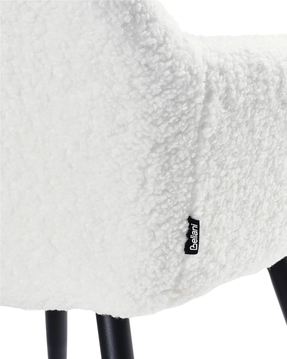 Set med 2 matstolar CASMALIA Bouclé Off-White_956980